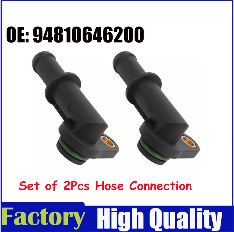 Porsche Cayenne 03-17 S/GTS 4.5/4.8L Alternator Hose Connector 2-Pack 94810646200
