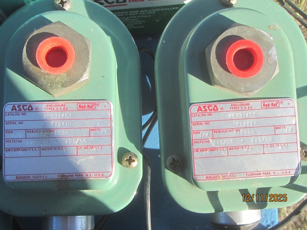 Asco WP8314C7 solenoid valve. 1/4