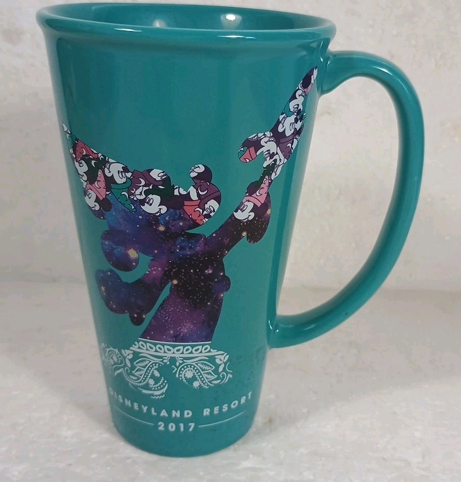 Disneyland Resort Sorcerer Mickey Mouse Tall Ceramic Coffee Mug 2017