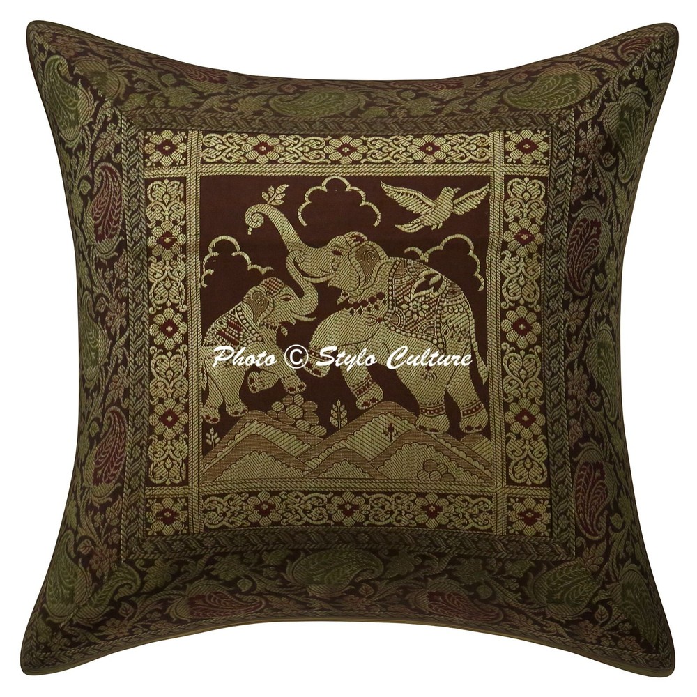 Bohemian Cushion Cover Brocade Jacquard Boho Throw Decor Pillow Cover Case