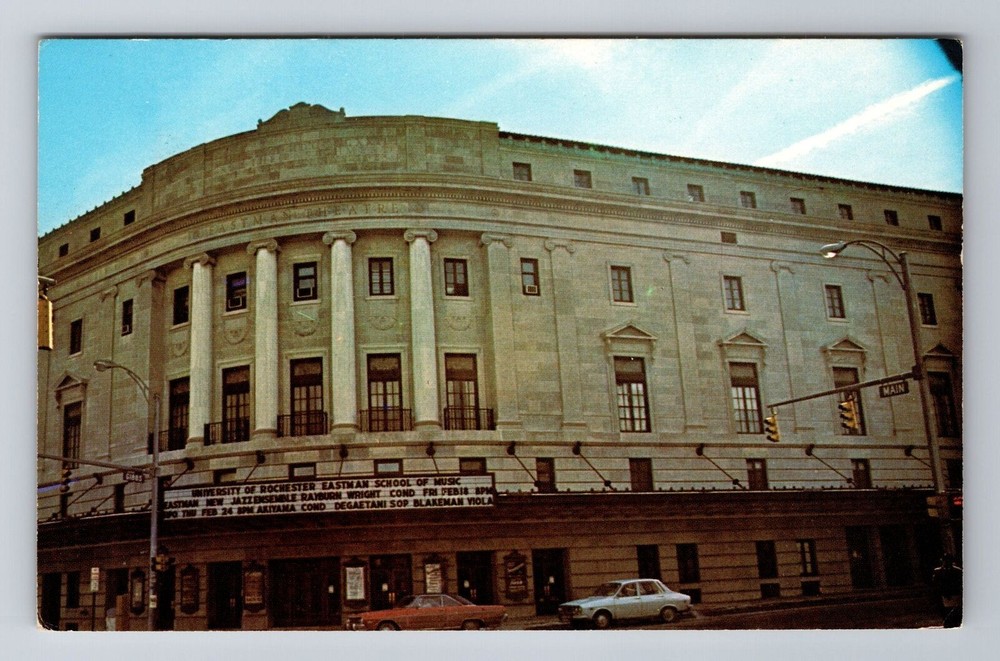 Rochester NY-New York, University of Rochester Eastman Theatre, Vintage Postcard