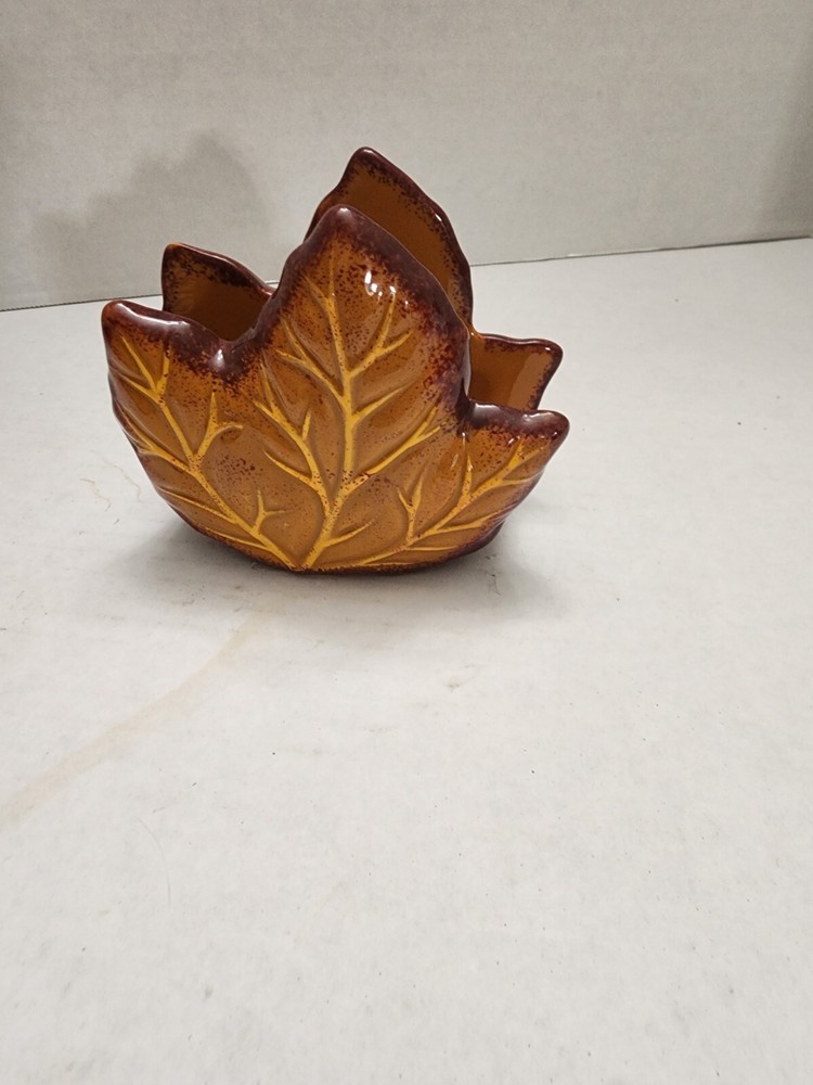 Napkin Holder Leaf Pattern Letter Holder Better Homes & Garden Fall Decor