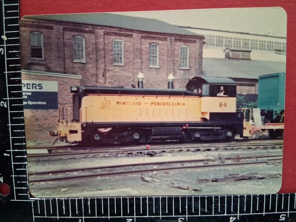 Maryland & Pennsylvania Railroad Diesel Locomotive #81 Ma&Pa Rr Orig Color Photo