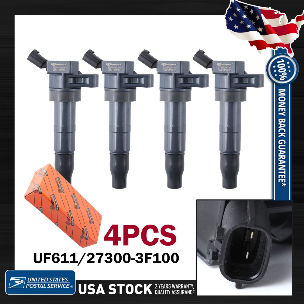 Ignition Coils OEM High Performance UF652/27301-2B100 4PCS For Kia Forte 2010-13