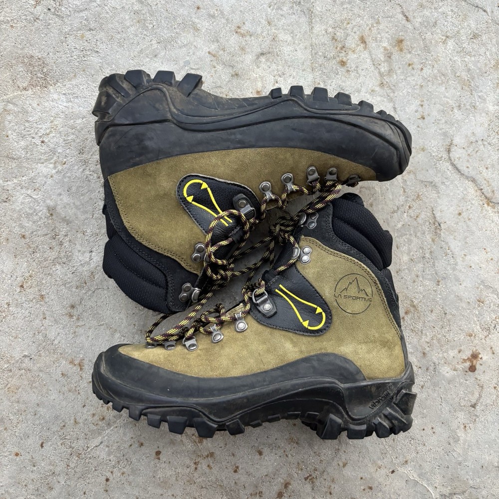 La Sportiva Boots Men 10 Us Eu 43 Karakorum Mountaineering Green High Lace-up