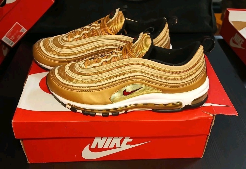 Nike Air Max 97 OG Size 10.5 DM0028-700 Gold NO BOX