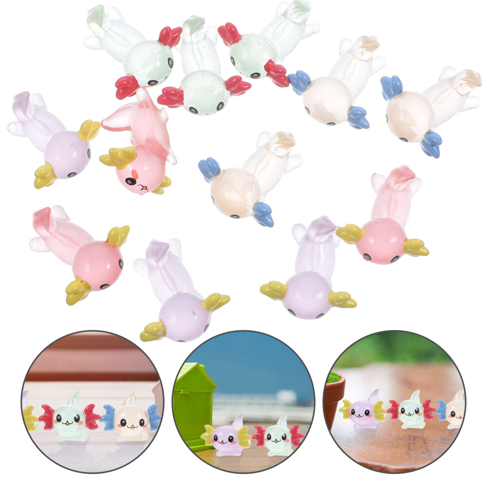 12 Pcs Plant Toys Fish Tank Moss Landscaping Micro Landscape Decoration Office