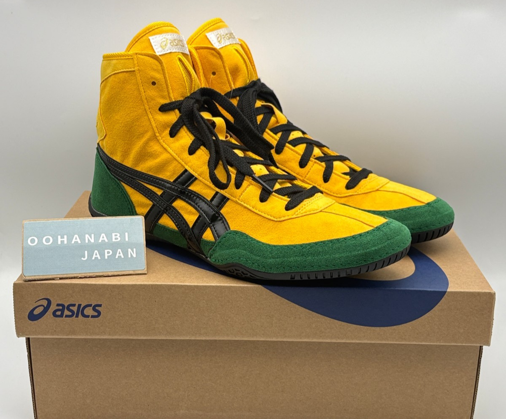 ASICS EX-EO Wrestling Boxing Shoes 1083A001  TWR900 New model Yellow / Green NEW