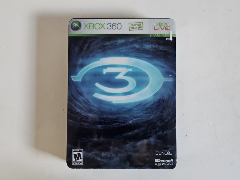 Halo 3 Limited Edition Steelbook CIB Xbox 360, Complete With Manuals, Tested