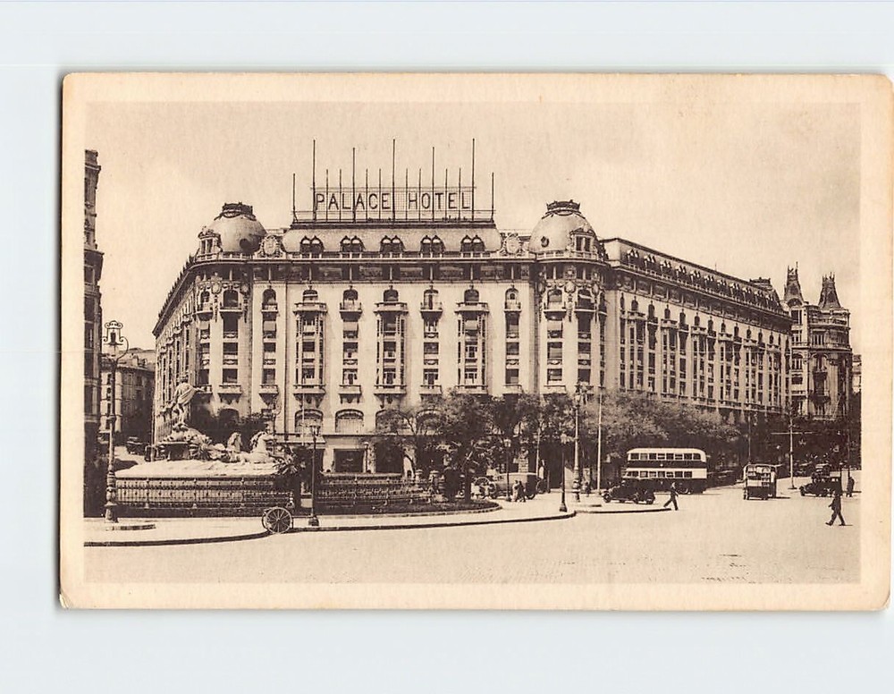 Postcard Palace Hotel Madrid Spain