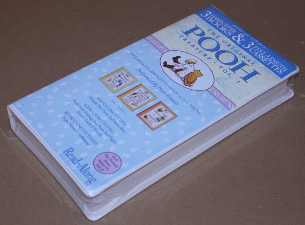 NEW, SEALED / The Original Pooh Treasury Vol. 1 Read Along Books & Cassettes Set