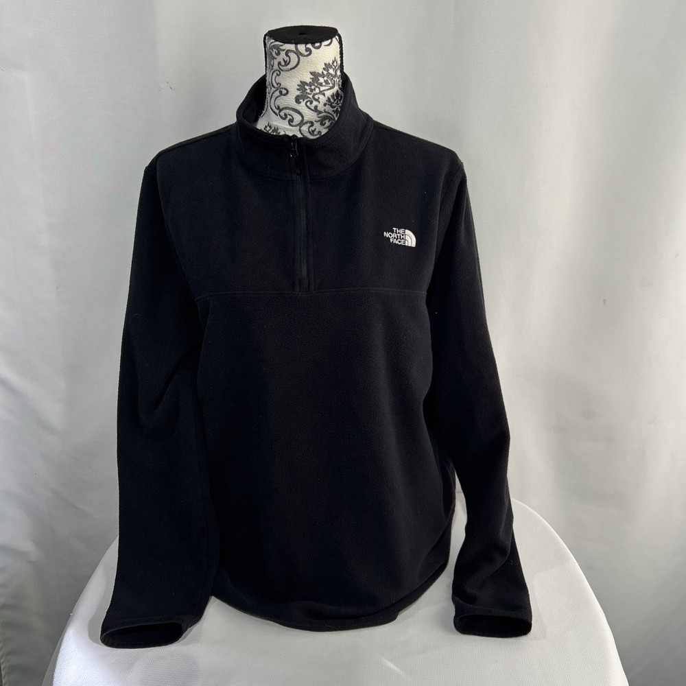 The North Face Fleece 1/4 Quarter Zip Pullover Lightweight Women's Size XL Black