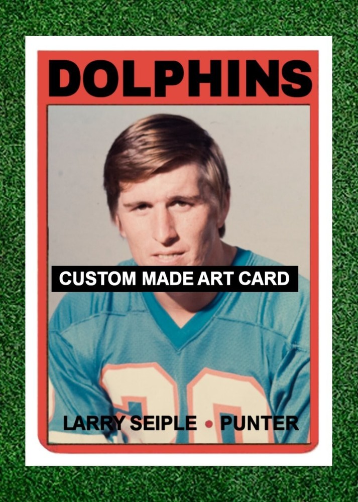 Larry Seiple Miami Dolphins  Football Art Card