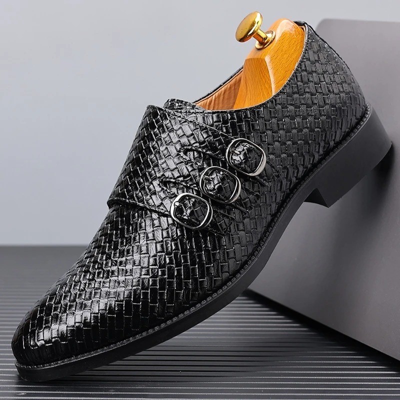 Men's Pointed Toe Slip-On Dress Shoes Business Party Formal Loafers