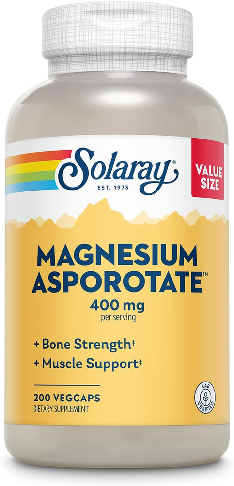 Magnesium Asporotate 400 Mg, Chelated Magnesium Supplement for Bone Health, Musc