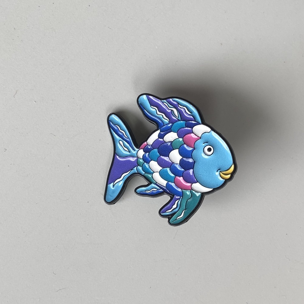 Rainbow Fish Enamel Pin 90s Y2K Nostalgia Retro Nostalgic Novelty Pins