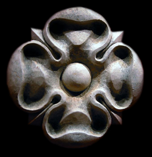 Rosette Decorative Wall Relief Sculpture Plaque