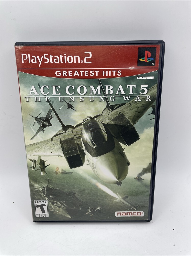 Ace Combat 5 The Unsung War PS2 Greatest Hits 2004 by Namco-image
