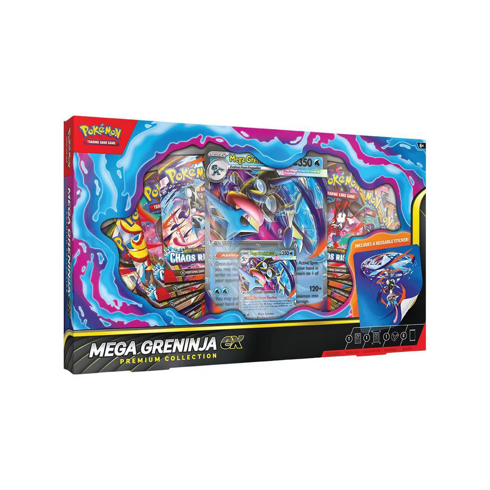 Pokemon TCG:  Mega Greninja ex Premium Collection 8 Packs + Promo ** Presale ***