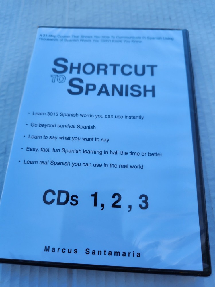 *New* Shortcut to Spanish Audio CD 1,2 &3 Marcus Santamaria