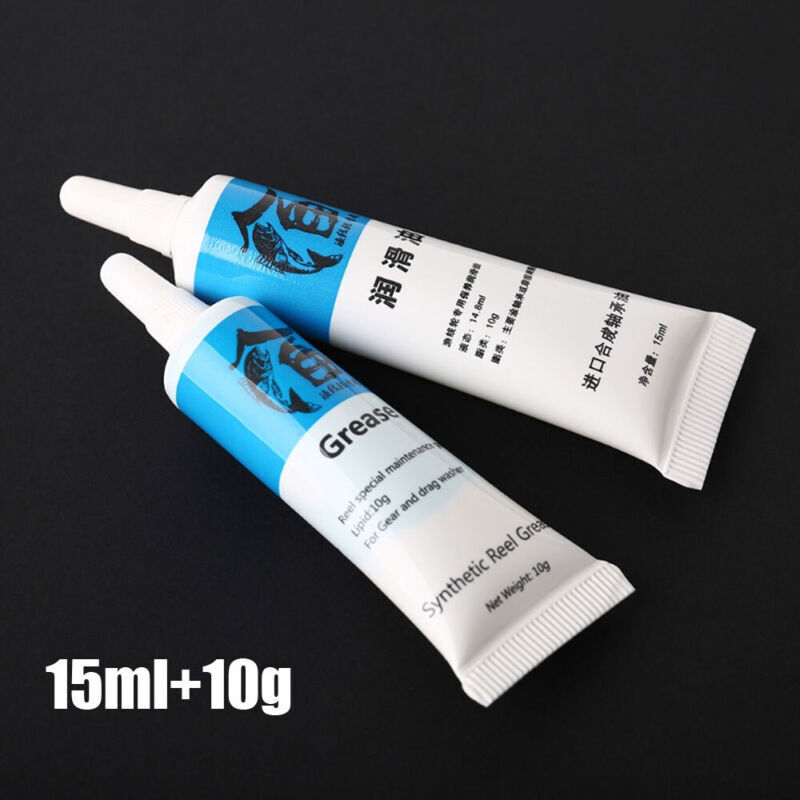 2Pcs Fishing Reel Lubricant Grease &Oil for Gear Bearing Reel Repair Maintenance