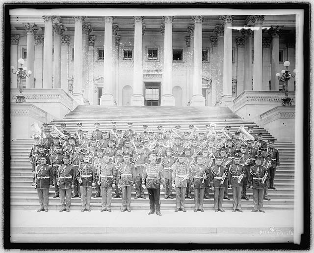 U.S. Marine Band on steps of U.S. Capitol,Washington,DC,District of Columbia