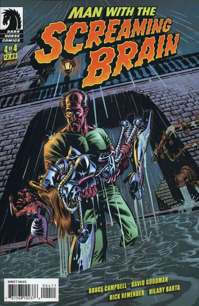 Man With the Screaming Brain #4 VF; Dark Horse | Bruce Campbell - we combine shi