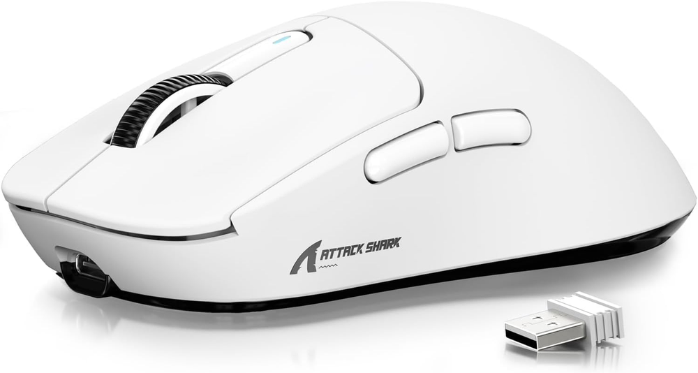 Attack Shark X3 Wireless Gaming Mouse - 49G Ergonomic Triple Mode RGB Lightweight