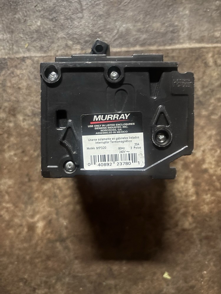 Murry 20 Amp Breaker 3 Poles
