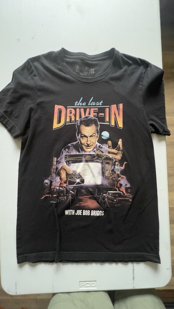 Fright Rags Joe Bob Briggs T-Shirt Size M - Shudder THE LAST DRIVE-IN Season 3