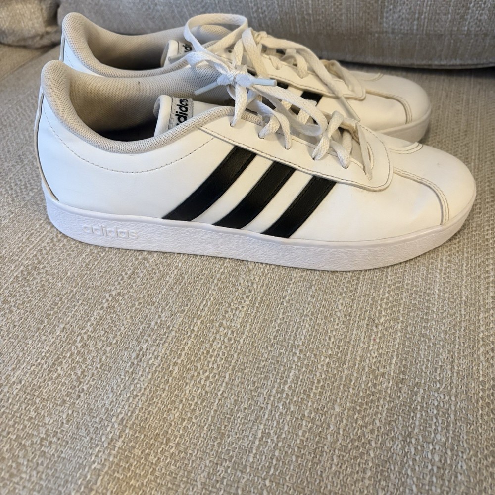 Adidas Grand Court 2.0 White Black Sneakers - Size 6