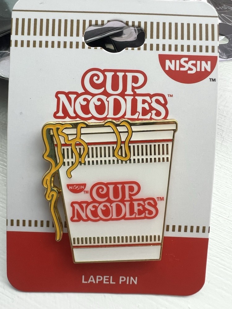 Nissin Cup Noodles Enamel Pin Officially Licensed Lapel Ramen Pinback Food Pin