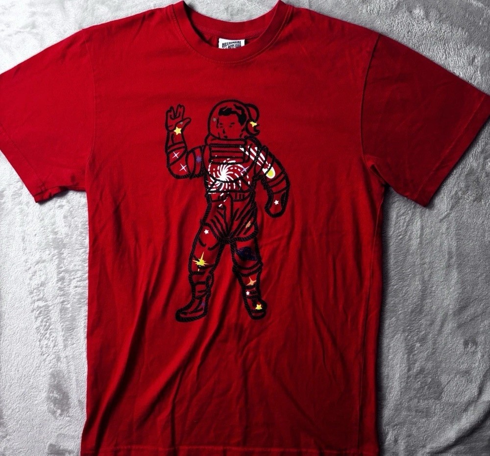 Billionaire Boys Club T Shirt Mens Small Red Astronaut Logo BBC Graphic Tee