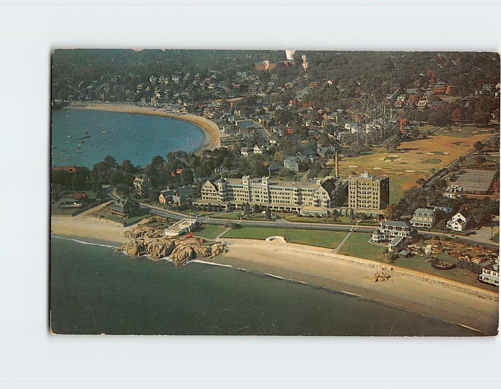 Postcard Aerial View Ocean house Swampscott Massachusetts USA