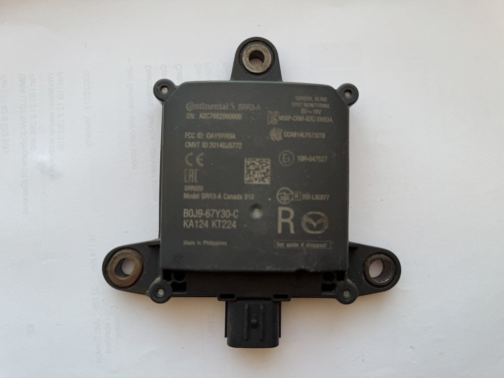 19 20 21 22 23 Mazda 3 Blind Spot Alert Radar Unit ID B0J9-67Y30-C OEM