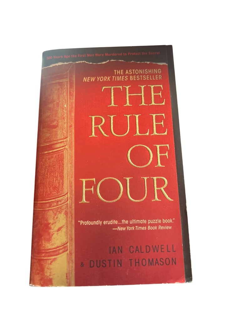 The Rule Of Four Paperback Book By Ian Caldwell & Dustin Thomason
