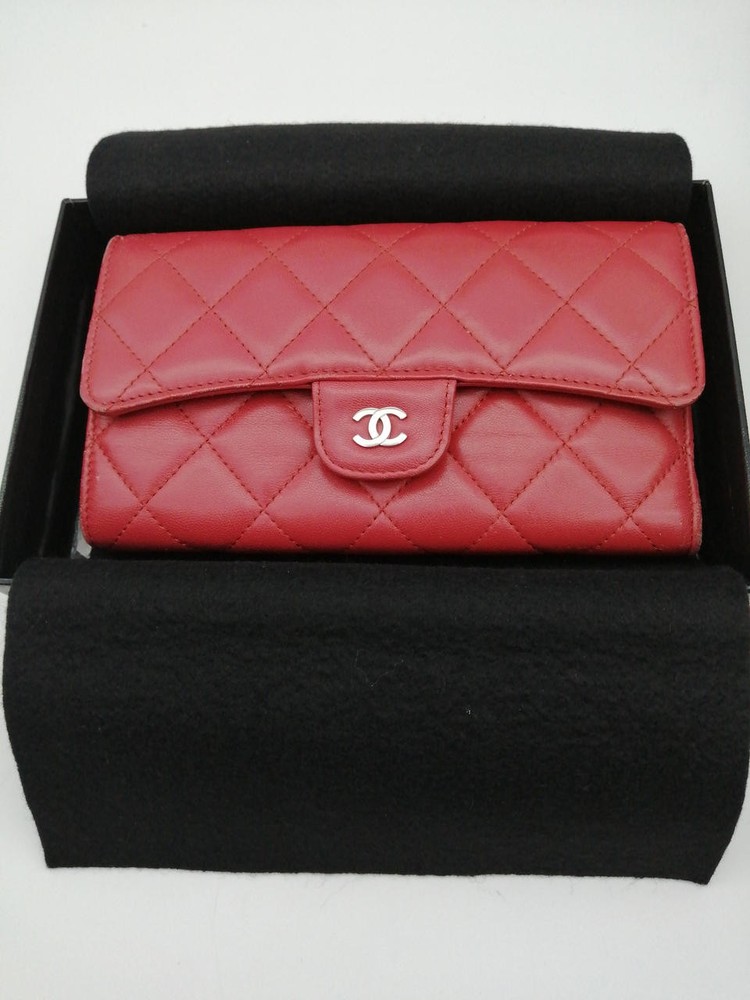 Chanel Matelasse Long Flap Wallet in Quilted Leather