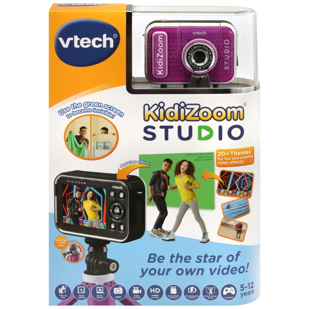 VTech KidiZoom Studio Video Camera With LCD Screen HD Video Recorder *720p*NEW