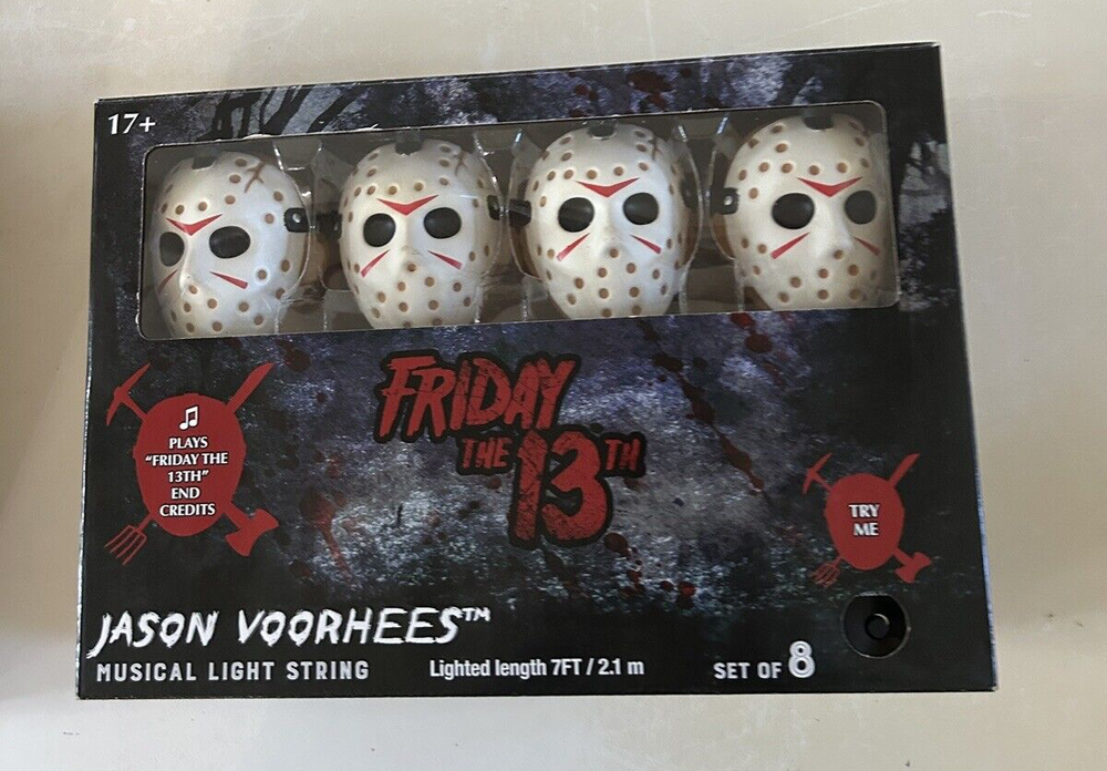 Jason Voorhees Friday The 13th LED String Lights w/Music NEW!!