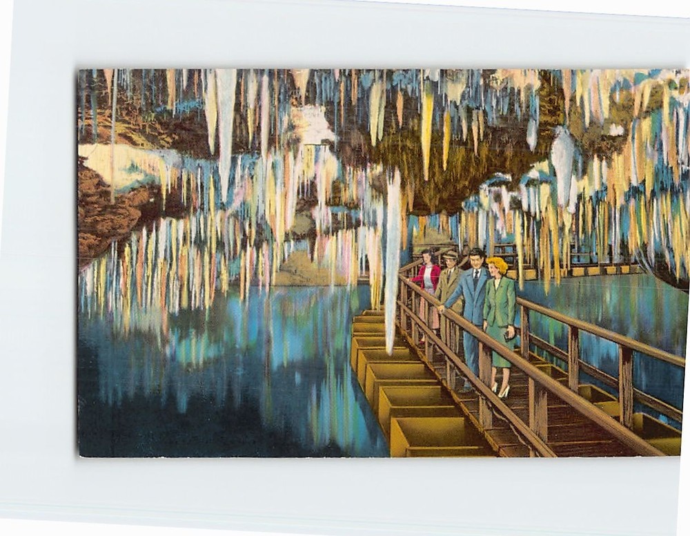 Postcard Crystal Caves Bailey's Bay Bermuda British Overseas Territory