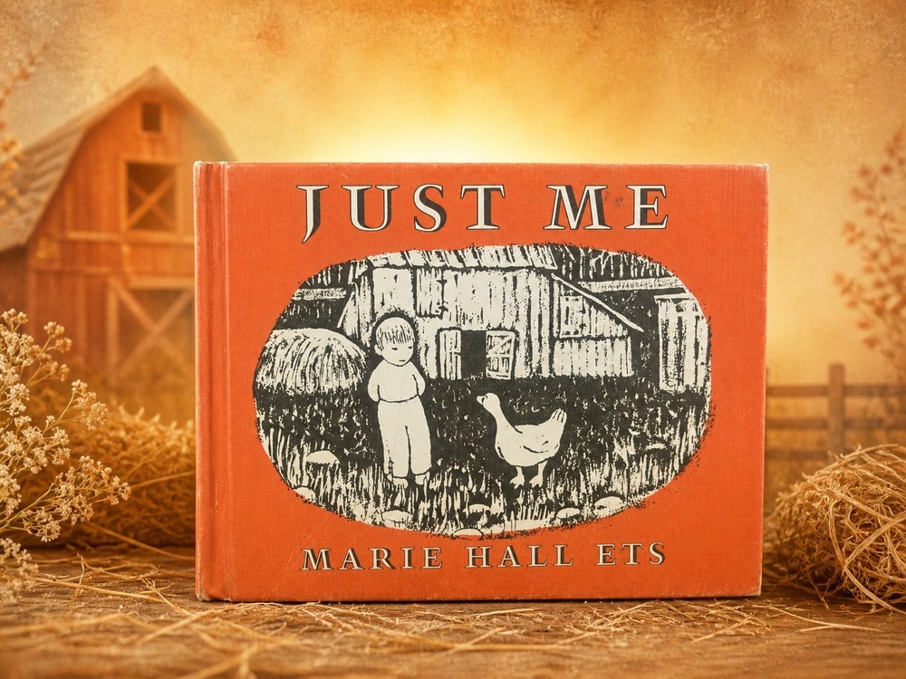 Just Me Marie Hall Ets 1965 HC 4th Printing Viking Vintage Childrens Book