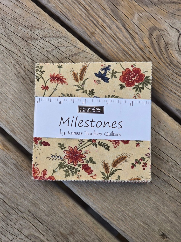 Moda - Kansas Troubles Quilters - Milestones - Quilting Fabric - Charm Pack