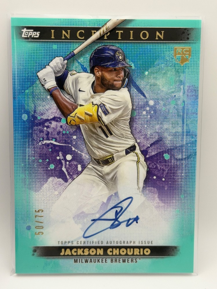 2024 Topps Inception Jackson Chourio Rookie Emerging Star Autograph /75 Brewers