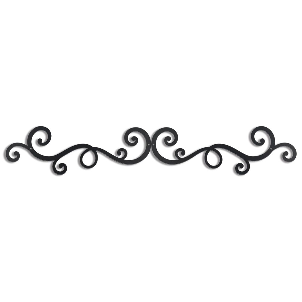 Metal Wall Art, Traditional Metal Scroll Wall Decor, Rustic Iron Wall Medallion