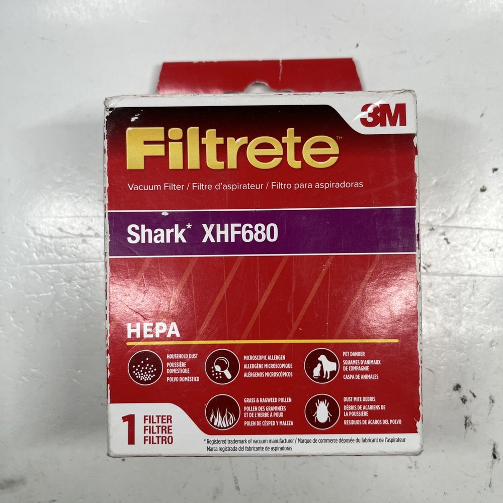 Shark XHF680 3M Filtrete HEPA Vacuum Replacement Filter