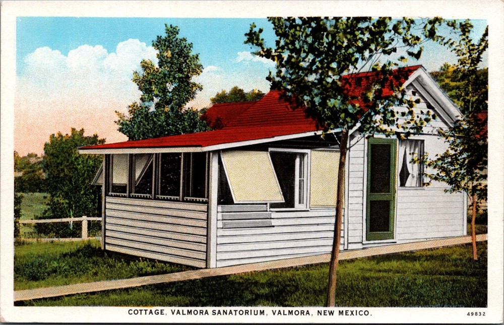 Valmora Sanatorium Cottage Valmora New Mexico Vintage Linen Postcard