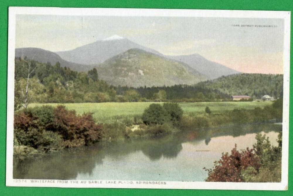 Whiteface From The Au Sable Lake Placid Adirondacks N.y. Vintage Pc. 5104