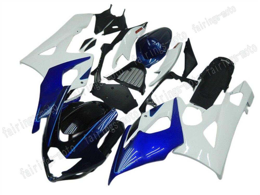 Fairing Kit Fit for 2005-2006 GSXR 1000 K5 ABS Injection Bodywork Blue White a18