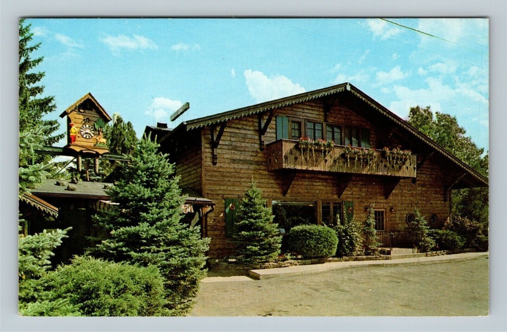 Wilmot, Alpine-Alpa Cheese Chalet Cuckoo Clock Antique Vintage Ohio Postcard