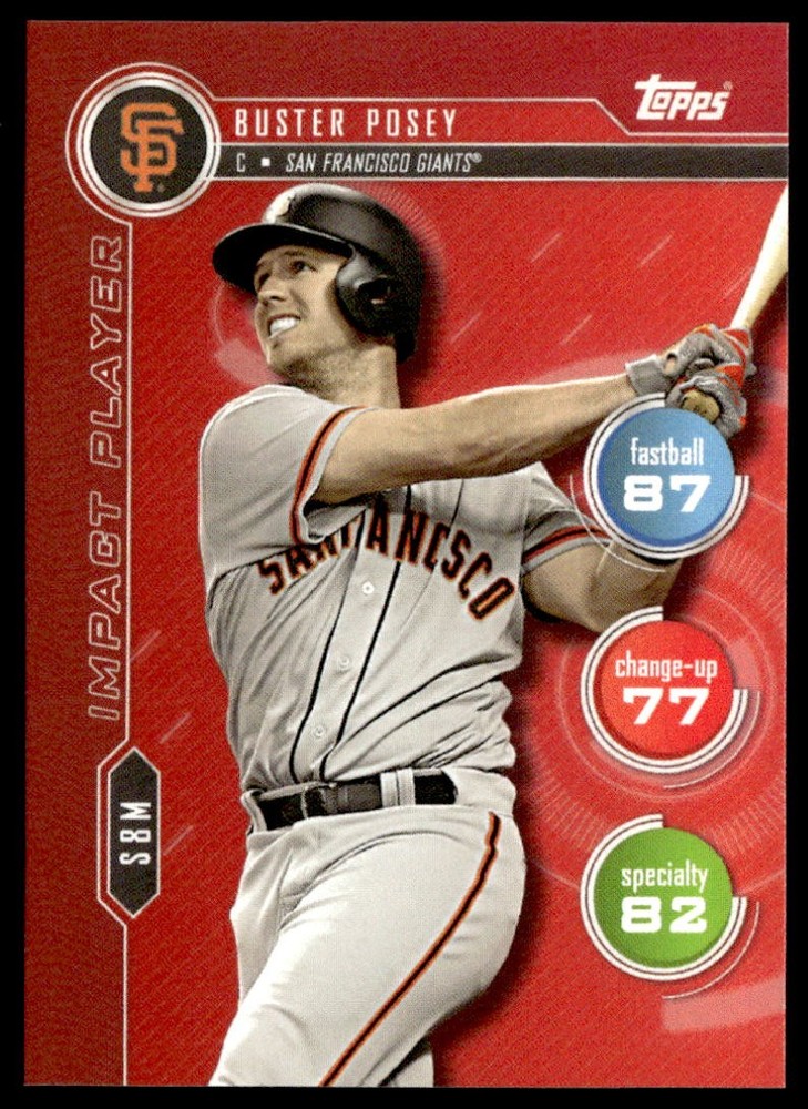 Buster Posey 2020 Topps Attax #NNO San Francisco Giants BASEBALL
